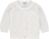 Noppies Unisex Vest longsleeve Paramus - Blanc de Blanc - Maat 68