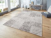 Patchwork vloerkleed – Pleasure Grijs/Creme Denain 200x290cm