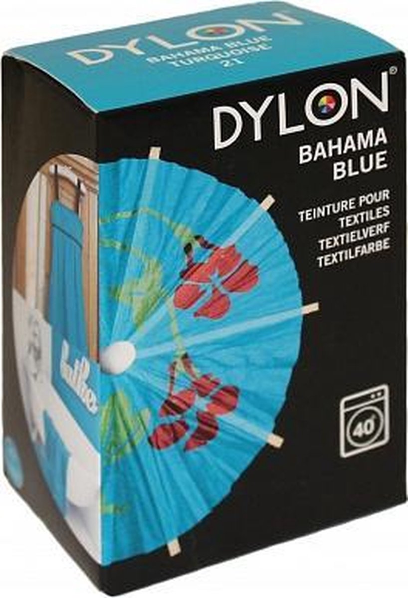 Dylon Machineverf - Textielverf - Kleurvaste machineverf 200 gr. - 21 - Bahama Blue