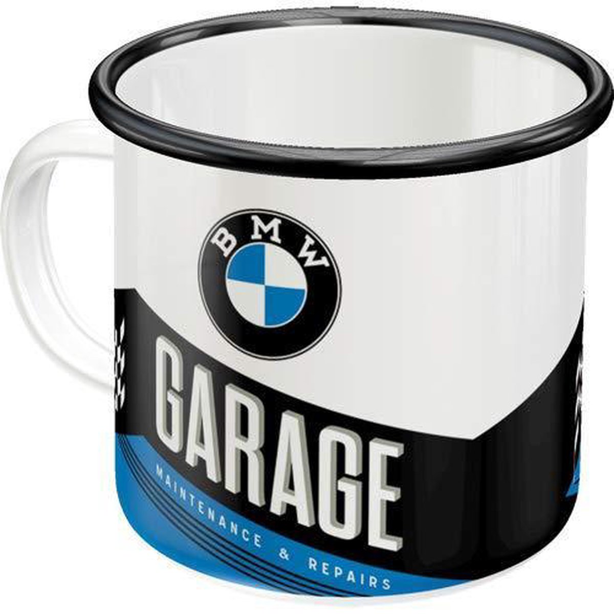 Nostalgic Art Emaille koffietas BMW Garage