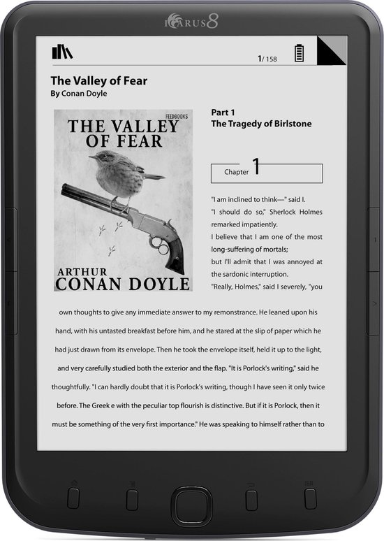 E800BK ICARUS8 8" ereader met WiFi