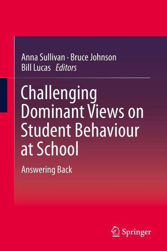 Challenging Dominant Views on Student Behaviour at School - cover