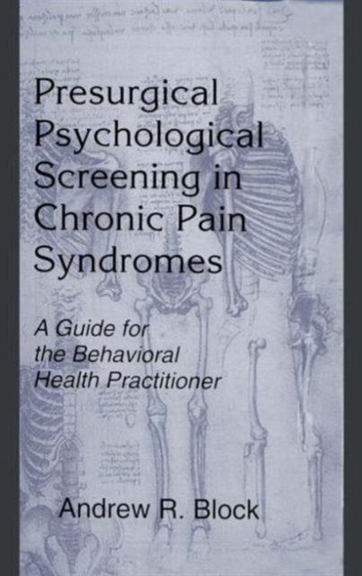 Presurgical Psychological Screening in Chronic Pain Syndrome ... - cover