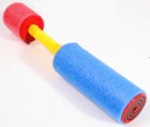 Water zone Waterpistool foam 15 x 4 cm blauw