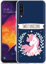 Galaxy A50 Hoesje Sweet Unicorn - Designed by Cazy