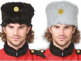 Russische Kozakken verkleed bontmuts voor volwassenen - Carnaval verkleed hoeden/mutsen Wit