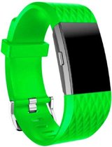 YONO Siliconen bandje - Fitbit Charge 2 - Groen - Small