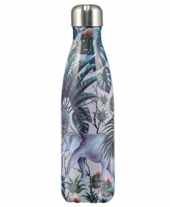 Glimmend Reden Eervol Chilly's Bottle Drink- & Thermosfles Tropische Olifanten | bol.com