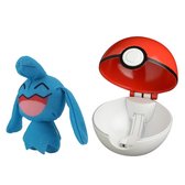 Ensemble de jeu Pokémon «Pop Action Poké Ball» avec figurine en peluche Wynaut