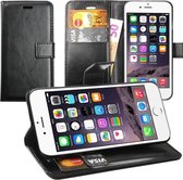 Wallet bookcase type hoesje voor Apple iPhone 6 Plus - Zwart