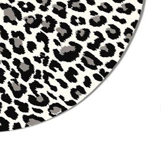 Computer - muismat luipaardprint - rond - rubber - buigbaar - anti-slip - mousepad - Merkloos