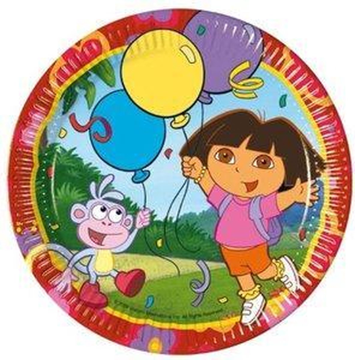 kartonnen borden - Dora - 8 stuks