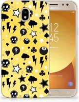 Geschikt voor Samsung Galaxy J5 2017 Uniek TPU Hoesje Punk Yellow