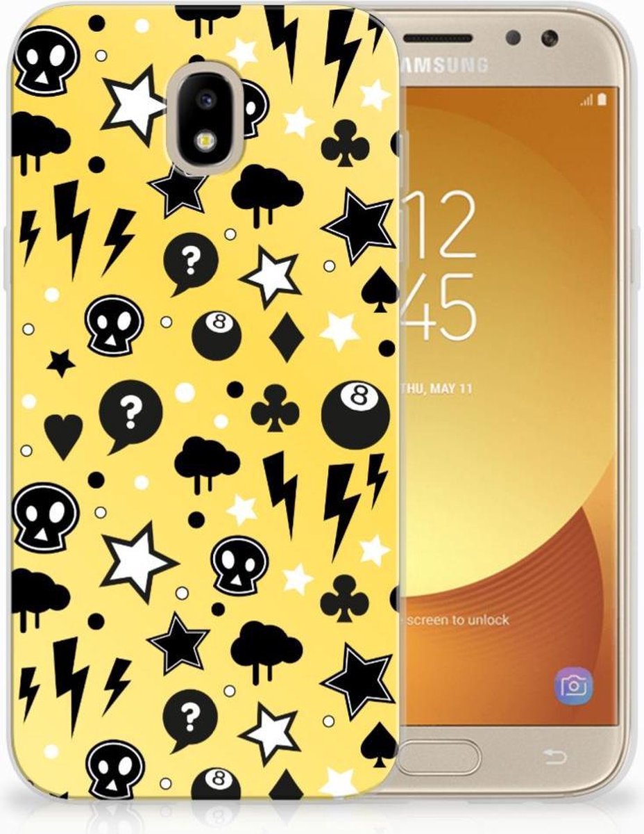 TPU Hoesje voor Silicone Back Case Samsung Galaxy J5 2017 Punk Geel