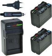 ChiliPower Sony NP-F970 KIT (2 batterijen + oplader + 12V autosnoer)