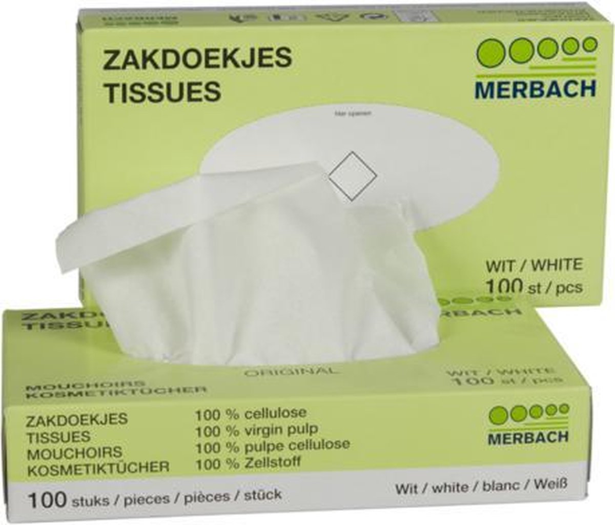 Goedkoopste Merbach tissues cellulose 100 fsc 1x100st