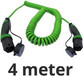 Ratio Laadkabel type 2 naar type 2 - coiled - 1 fase 16A - 4 meter