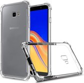 Samsung Galaxy J4 Plus Hoesje - Anti Shock Hybrid Back Cover - Transparant