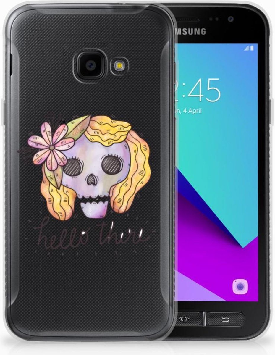 TPU Hoesje voor Silicone Back Case Samsung Galaxy Xcover 4 | Xcover 4s Boho Skull