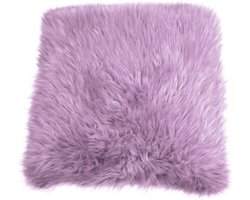 KUSSEN HARIG BONT 50X50 MAUVE