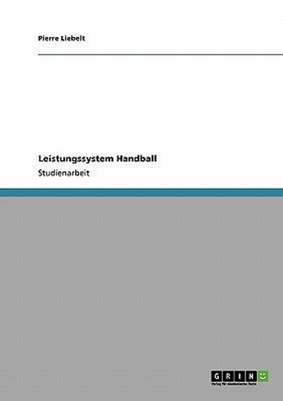 Leistungssystem Handball - cover