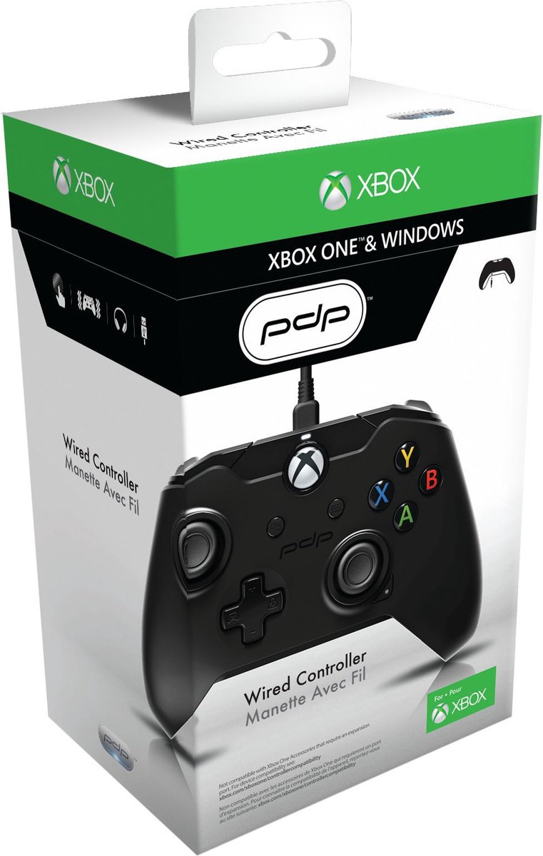 PDP Wired Controller - Official Licensed - Xbox One / Windows - Zwart |  bol.com