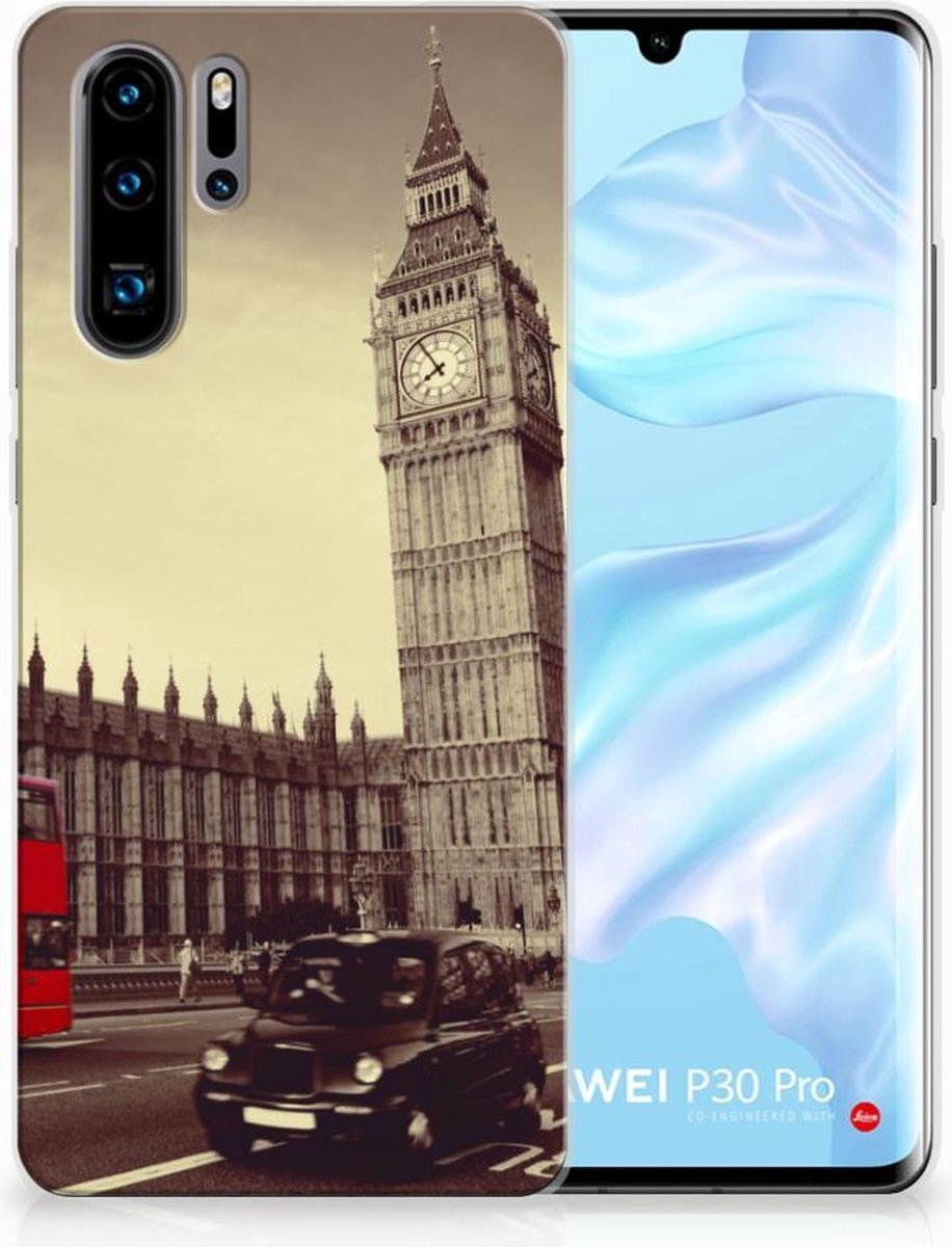 Huawei P30 Pro Siliconen Back Cover Londen