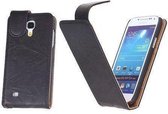 BestCases Zwart Luxe Kreukelleer Cover Samsung Galaxy S4 mini