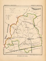 Historische kaart, plattegrond van gemeente Grijpskerk in Groningen uit 1867 door Kuyper van Kaartcadeau.com