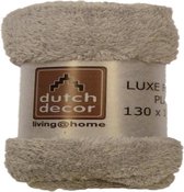 Dutch Decor Plaid Fleece 130x180 Cm Grijs