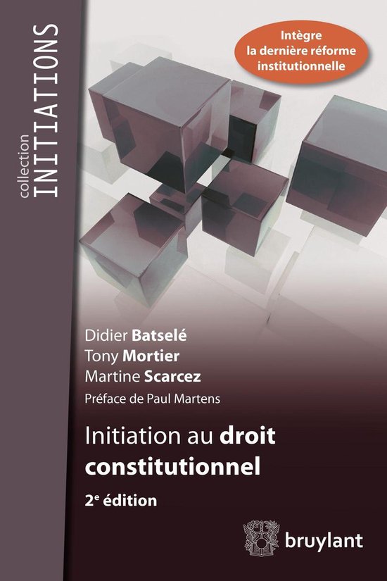 Initiations - Initiation au droit constitutionnel - cover