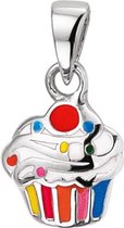 The Kids Jewelry Collection Hanger Cupcake - Zilver