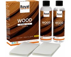 Wood-Care Kit Teakfix + Cleaner-2x 250 ml-Transparant-Vloeistof