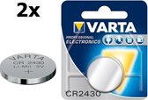 2 Stuks - Varta CR2430 280mAh 3V Professional Electronics Lithium knoopcel batterij