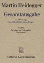 Gesamtausgabe III. Abt. Unveröffentliche Abhandlungen Vorträge - Gedachtes. Bd. 65. Beiträge zur Philosophie