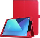 Leather Protective hoes voor Samsung Galaxy Tab S3 9.7 - rood