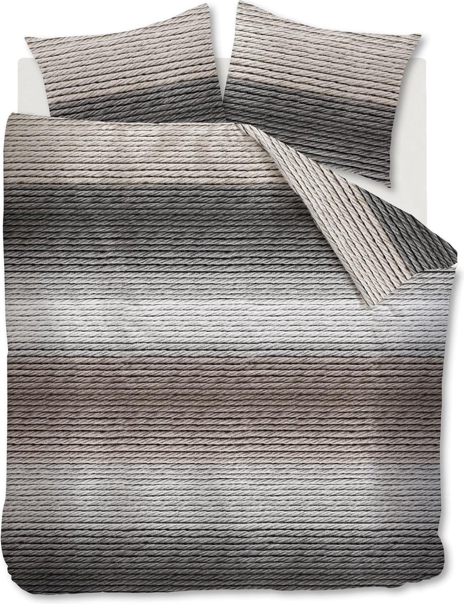 At Home Subtle Dekbedovertrek - Lits-jumeaux extra breed - 260x200/220 cm - Naturel