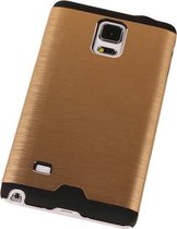 Aluminium Metal Hardcase Samsung Galaxy Note 3 Neo 7505 Goud - Back Cover Case Bumper Hoesje