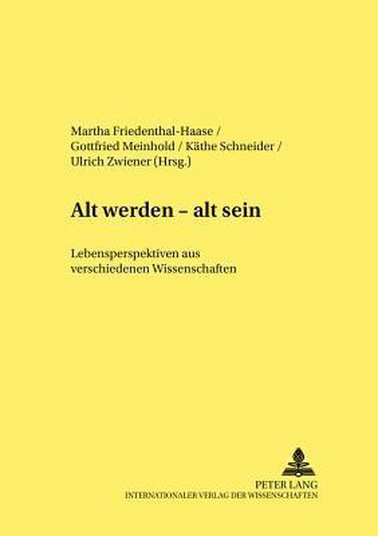 Alt Werden - Alt Sein - cover