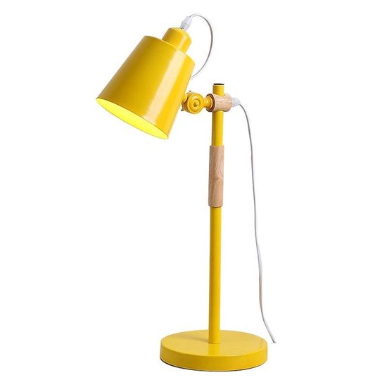 Knop schakelaar lezing bureaulamp Home Decoratie lamp (geel) | bol