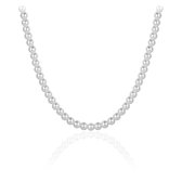 Jewels Inc. Collier Argent 925 - Perle - Longueur 50 CM