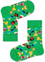 Happy Socks Kids - Happy Holiday Christmas - Santa's Hat - Groen Multi - Unisex - 12-24 maanden - Maat 22-24