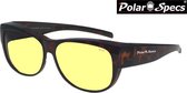 Polar Specs® Overzet Nachtbril PS5097 – Tortoise Brown – Polarized Nightdriving – Medium