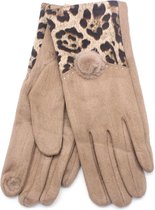 Zachte Handschoenen met Dierenprint - Dames - Bruin - Dielay