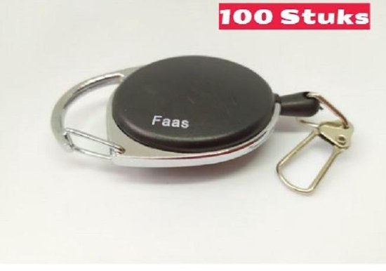 Sleutelhanger met koord - Uittrekbare sleutelhanger - Sleutelhanger voor  pasjes - 100... | bol.com