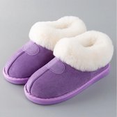 Warme Pluche Vrouwen Slippers Donker Bruin Indoor/floor Schoenen Badkamer Pluche Huis Slippers Komfortabel