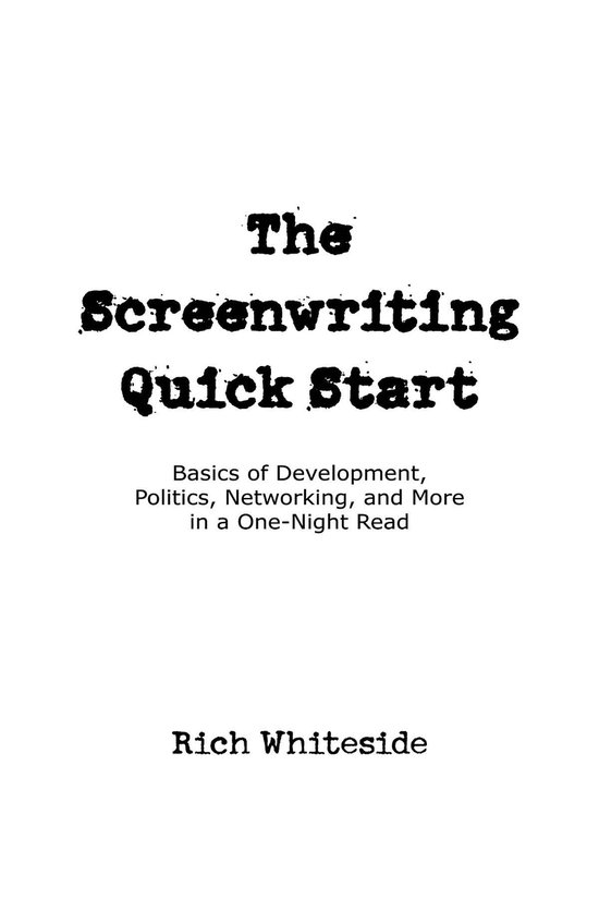 The Screenwriting Quick Start - cover