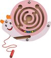 Afbeelding van het spelletje Magnetisch Doolhof - Houten Doolhofspel - Kinderspeelgoed 1 T/M 5 jaar - Slak