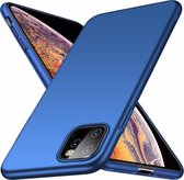 Ultra thin case geschikt voor Apple iPhone 11 Pro - blauw +  Glazen Screenprotector