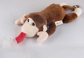 Speenknuffel Aapje, eco - vriendelijk, Speenknuffel pluche - Speenkoord pluche - Monkey Pacifier Holder with Detachable Plush Stuffed Animal Toy, (EXCLUSIEF SPEEN)